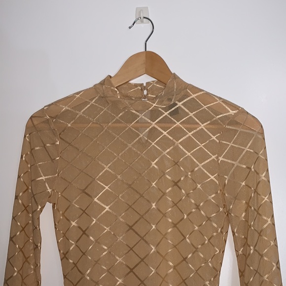 2 for $25 FOREVER 21 Women's Sexy Mesh See-through Bodysuit - Picture 3 of 12